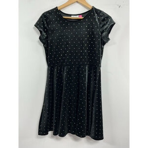 Girls Children’s Place Short Sleeve Pullover Fit & Flare Party Dress XXL Black